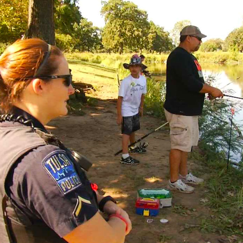 TPD Goes Fishing with Youth