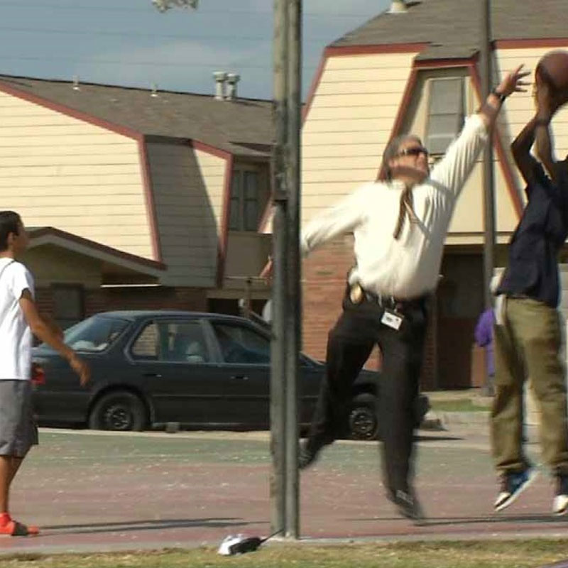 TPD Detective Connects with Kids on the Court