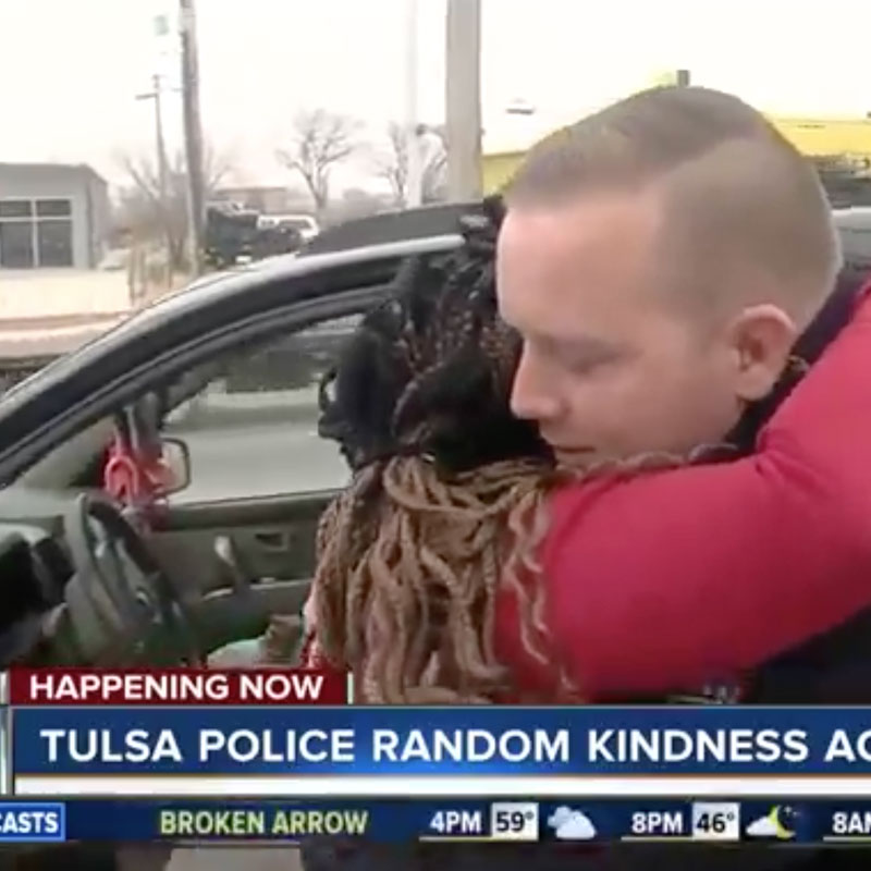 TPD conducts random acts of kindness during traffic stops